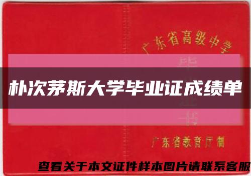 樸次茅斯大學畢業證成績單縮略圖