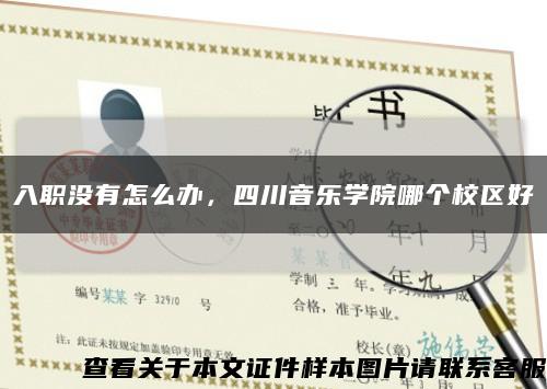 入職沒有怎么辦，四川音樂學院哪個校區好縮略圖