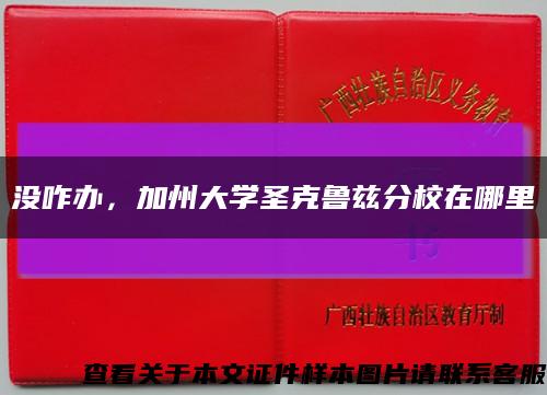 沒咋辦，加州大學圣克魯茲分校在哪里縮略圖
