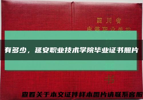 有多少，延安職業技術學院畢業證書照片縮略圖
