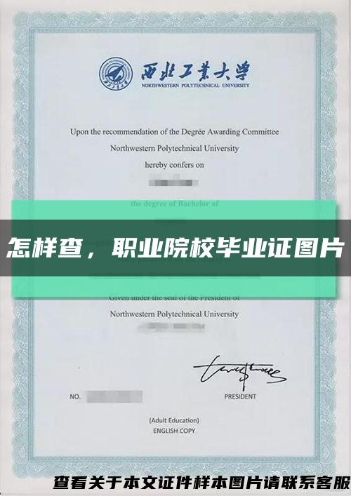 怎樣查，職業院校畢業證圖片縮略圖