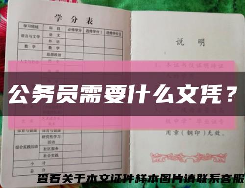 公務員需要什么文憑？縮略圖