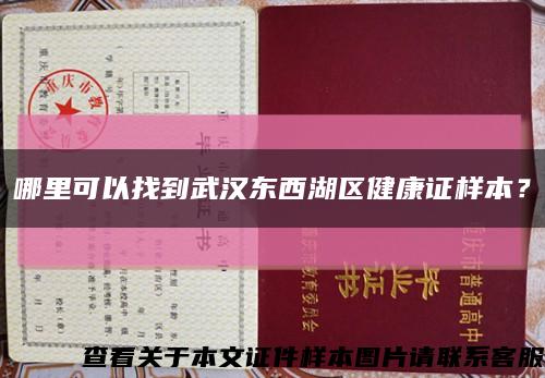 哪里可以找到武漢東西湖區健康證樣本？縮略圖