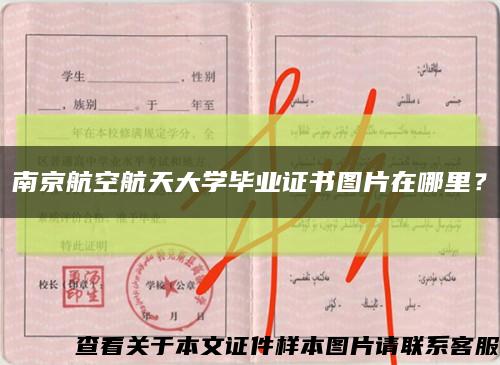 南京航空航天大學畢業證書圖片在哪里？縮略圖