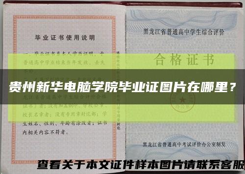 貴州新華電腦學院畢業證圖片在哪里？縮略圖