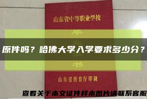 原件嗎？哈佛大學入學要求多少分？縮略圖