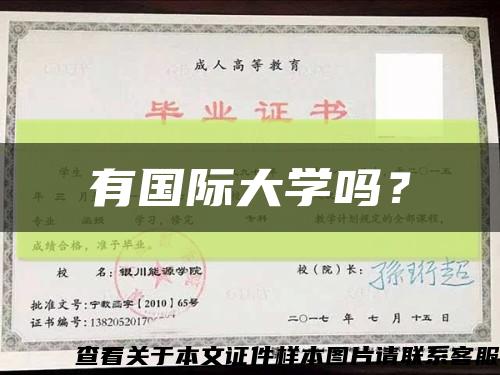 有國際大學嗎？縮略圖