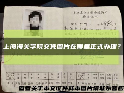 上海海關學院文憑圖片在哪里正式辦理？縮略圖