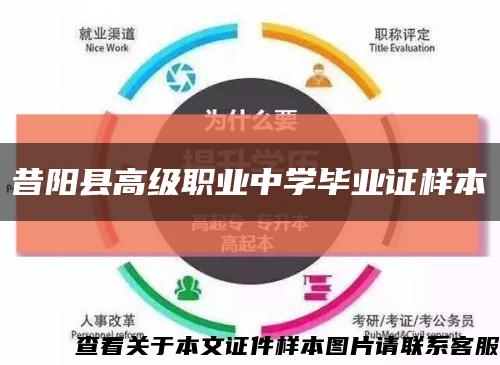 昔陽縣高級職業中學畢業證樣本縮略圖