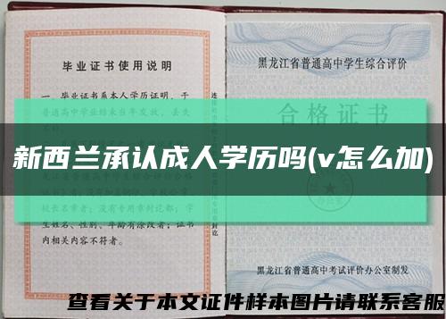 新西蘭承認成人學歷嗎(v怎么加)縮略圖