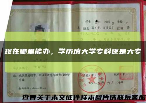 現在哪里能辦，學歷填大學?？七€是大?？s略圖