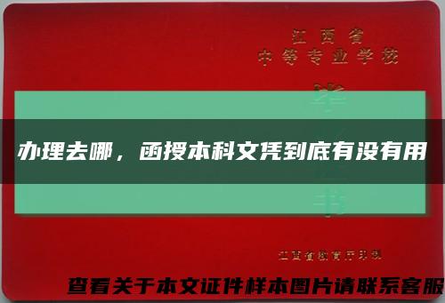 辦理去哪，函授本科文憑到底有沒有用縮略圖