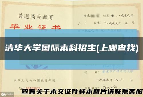清華大學國際本科招生(上哪查找)縮略圖