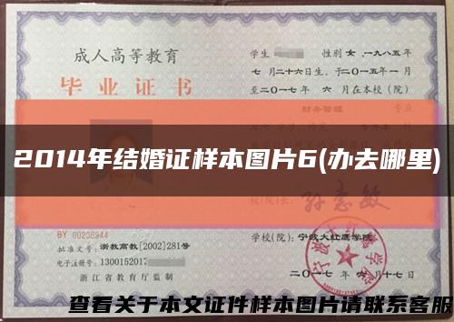 2014年結婚證樣本圖片6(辦去哪里)縮略圖