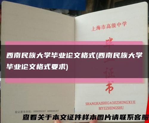 西南民族大學畢業論文格式(西南民族大學畢業論文格式要求)縮略圖