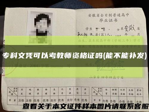 ?？莆膽{可以考教師資格證嗎(能不能補發)縮略圖