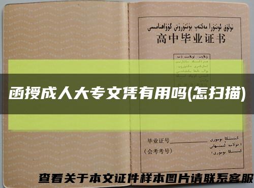 函授成人大專文憑有用嗎(怎掃描)縮略圖