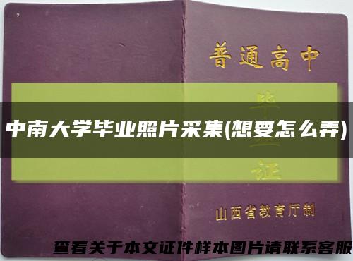 中南大學畢業照片采集(想要怎么弄)縮略圖