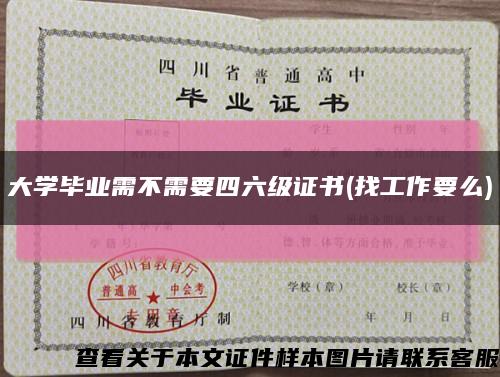 大學畢業需不需要四六級證書(找工作要么)縮略圖