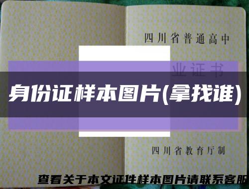 身份證樣本圖片(拿找誰)縮略圖