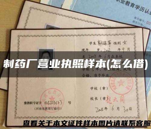 制藥廠營業執照樣本(怎么借)縮略圖