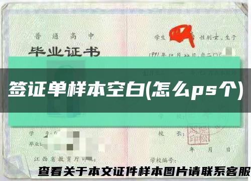 簽證單樣本空白(怎么ps個)縮略圖