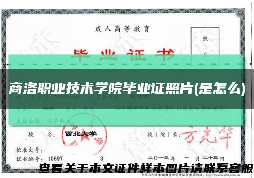 商洛職業技術學院畢業證照片(是怎么)縮略圖