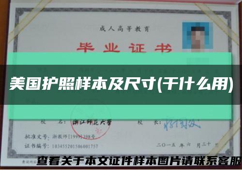 美國護照樣本及尺寸(干什么用)縮略圖
