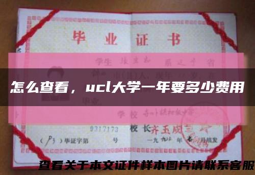 怎么查看，ucl大學一年要多少費用縮略圖