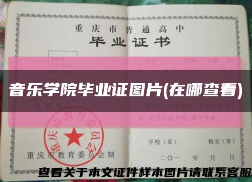 音樂學院畢業證圖片(在哪查看)縮略圖