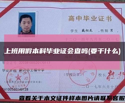 上班用假本科畢業證會查嗎(要干什么)縮略圖