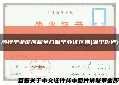 函授畢業證圖和全日制畢業證區別(哪里偽造)縮略圖