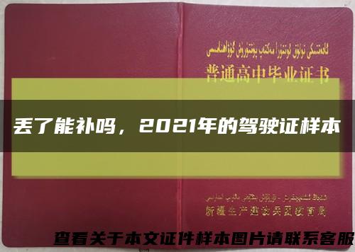 丟了能補嗎，2021年的駕駛證樣本縮略圖