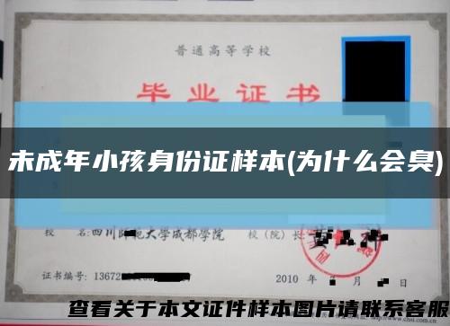未成年小孩身份證樣本(為什么會臭)縮略圖