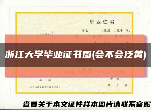 浙江大學畢業證書圖(會不會泛黃)縮略圖