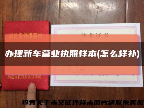 辦理新車營業執照樣本(怎么樣補)縮略圖