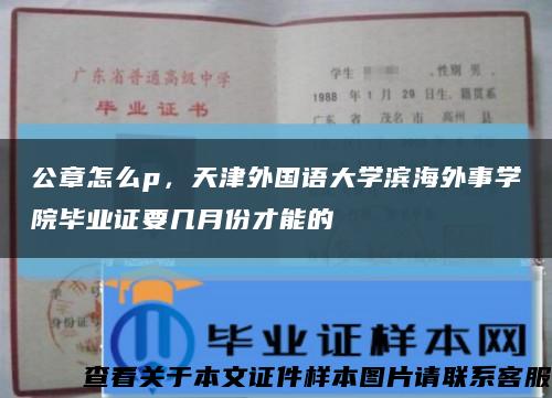 公章怎么p，天津外國語大學濱海外事學院畢業證要幾月份才能的縮略圖
