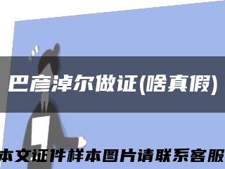 巴彥淖爾做證(啥真假)縮略圖