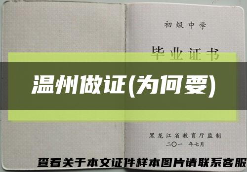 溫州做證(為何要)縮略圖