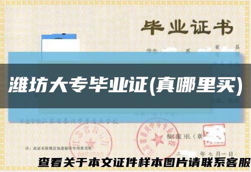 濰坊大專畢業證(真哪里買)縮略圖