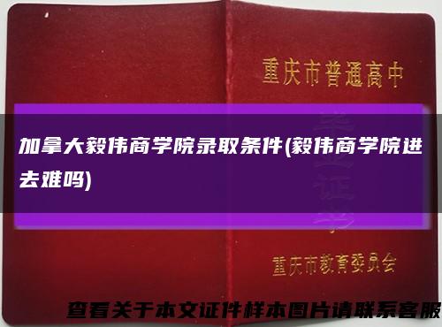 加拿大毅偉商學院錄取條件(毅偉商學院進去難嗎)縮略圖
