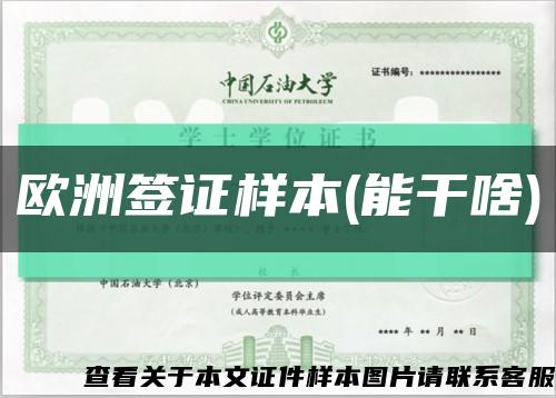 歐洲簽證樣本(能干啥)縮略圖