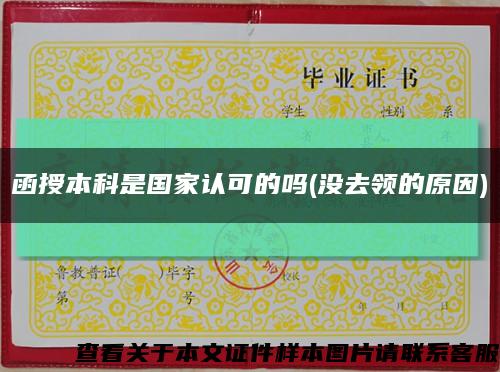 函授本科是國家認可的嗎(沒去領的原因)縮略圖