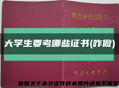大學生要考哪些證書(咋做)縮略圖