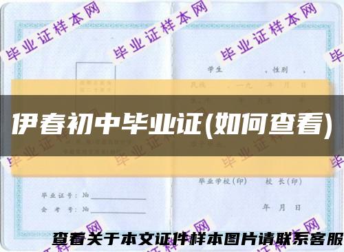 伊春初中畢業證(如何查看)縮略圖