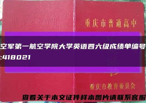 空軍第一航空學院大學英語四六級成績單編號:418021縮略圖