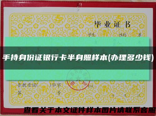 手持身份證銀行卡半身照樣本(辦理多少錢)縮略圖