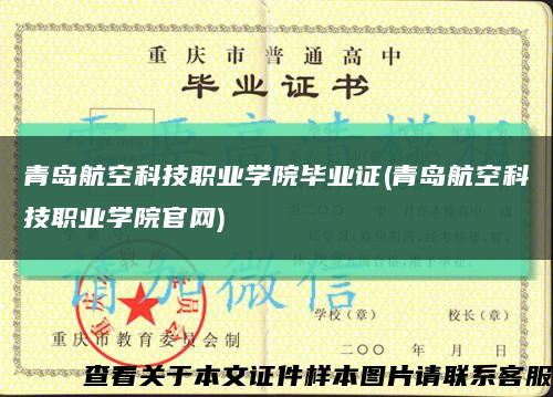 青島航空科技職業學院畢業證(青島航空科技職業學院官網)縮略圖