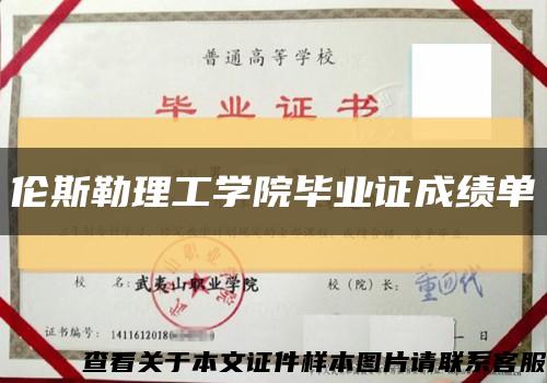 倫斯勒理工學院畢業證成績單縮略圖