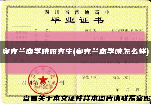 奧克蘭商學院研究生(奧克蘭商學院怎么樣)縮略圖